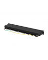 LANBERG patch panel 24 port 1U cat.6A FTP black - nr 19