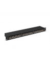 LANBERG patch panel 24 port 1U cat.6A FTP black - nr 8