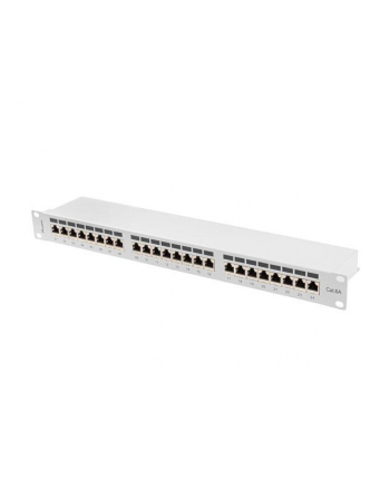 LANBERG patch panel 24 port 1U cat.6A FTP grey