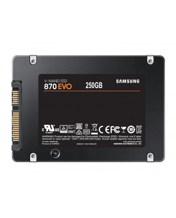 SAMSUNG 870 EVO 250GB SATA III 2.5inch SSD 560MB/s read 530MB/s write nr 2