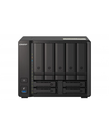 qnap systems QNAP TS-H973AX-8G 9-bay NAS AMD Ryzen V1500B 8GB DDR4 SODIMM 5x2.5in/3.5in SATA 6Gbps + 2x2.5in U.2 NVMe PCIe Gen3 x4 nr 1