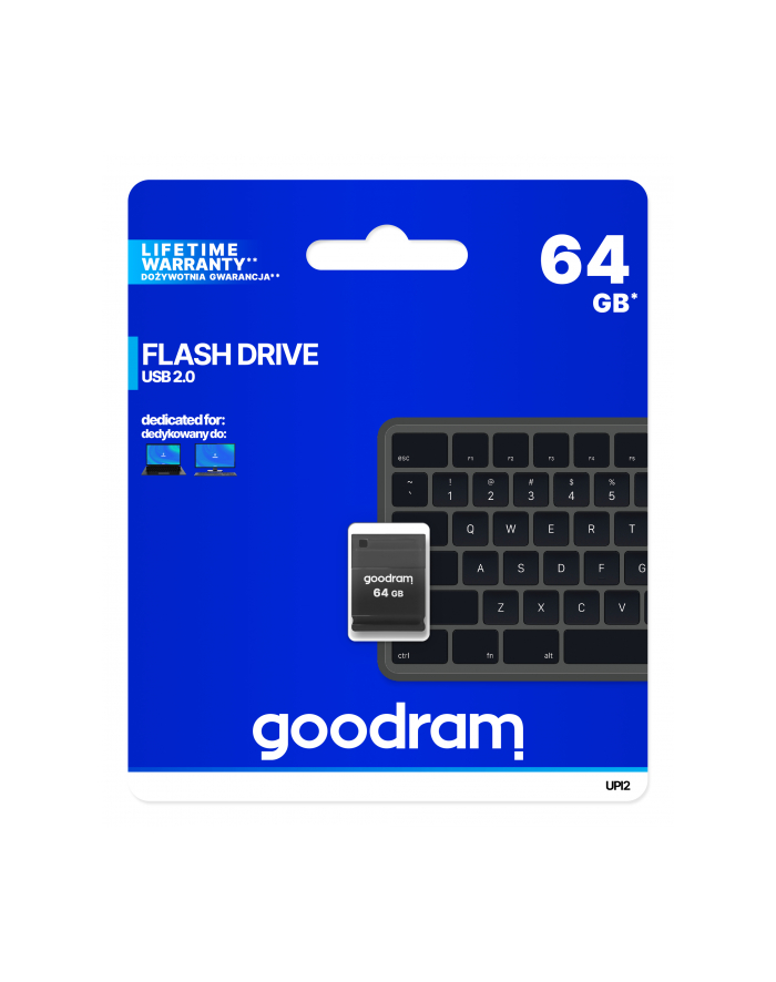 GOODRAM FLASHDRIVE 64GB UPI2 BLACK USB 2.0 główny