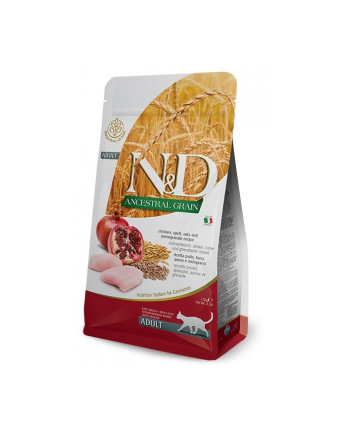 FARMINA N'D ANCESTRAL GRAIN CAT CHICKEN  SPELT  OATS AND POMEGRANATE ADULT 1 5kg