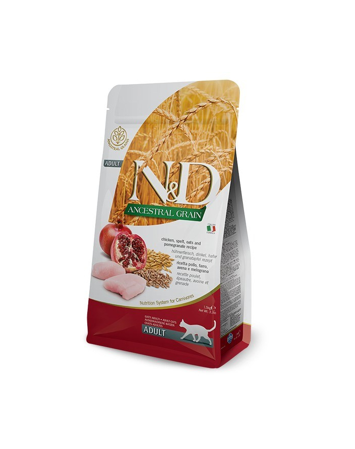 FARMINA N'D ANCESTRAL GRAIN CAT CHICKEN  SPELT  OATS AND POMEGRANATE ADULT 1 5kg główny