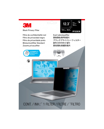 3M Privacy filter Touch PF123C3E for 31.24cm 12.3inch full screen laptops 3:2 with COMPLY attachment system