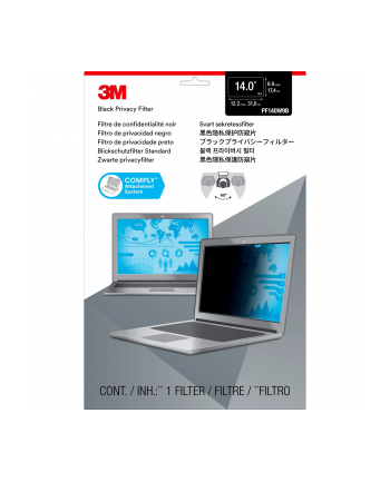 3M PF140W9B Privacy Filter for 35.56cm 14inch widescreen laptops with COMPLY 16:9 mounting system nr 2