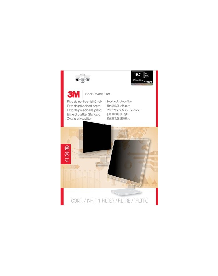 3M Privacy Filter PF195W9B for 49.5cm 19.5inch widescreen monitor 16:9 główny