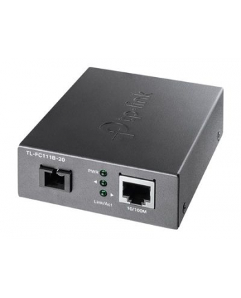 TP-LINK TL-FC111B-20 10/100 RJ45 to 100Mbps Single-mode SC WDM Bi-Directional Fiber Converter TX:1550 RX:1310 20km (P)