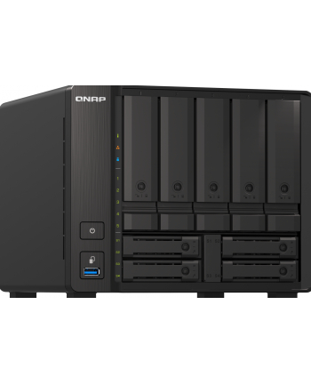 qnap systems QNAP TS-H973AX-8G 9-bay NAS AMD Ryzen V1500B 8GB DDR4 SODIMM 5x2.5in/3.5in SATA 6Gbps + 2x2.5in U.2 NVMe PCIe Gen3 x4