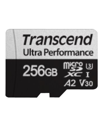 TRANSCEND 256GB microSD w/ adapter UHS-I U3 A2