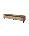 cama meble Szafka RTV NORD 185cm dąb wotan/antracyt - nr 1
