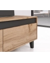cama meble Szafka RTV NORD 185cm dąb wotan/antracyt - nr 4
