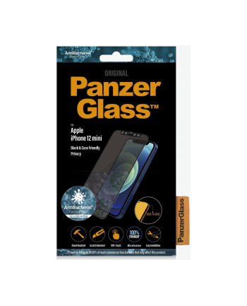 PANZERGLASS SZKŁO HARTOWANE IPHONE 12 MINI PRV DO ETUI ANTYBAKTERYJNE FILTR PRV P2710