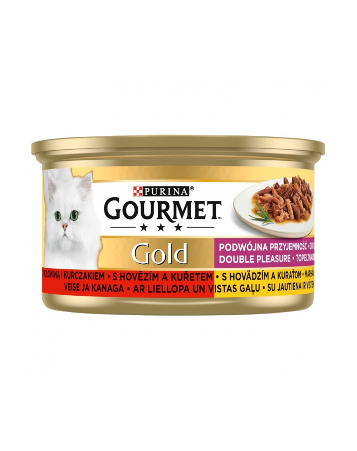 purina nestle GOURMET GOLD - mix wołowina i kurczak 85g główny
