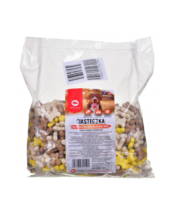 MACED Ciastka dla psa - waniliowe kosteczki mix 1kg