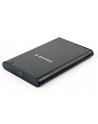 GEMBIRD OBUDOWA USB 31 NA DYSK HDD/SSD 25'' SATA SZCZOTKOWANE ALUMINIUM  CZARNA - nr 1