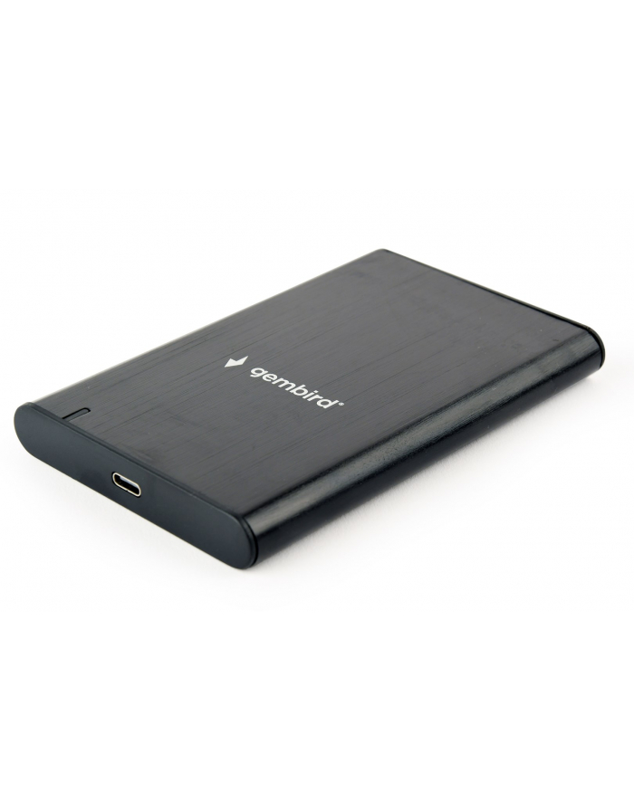 GEMBIRD OBUDOWA USB 31 NA DYSK HDD/SSD 25'' SATA SZCZOTKOWANE ALUMINIUM  CZARNA główny