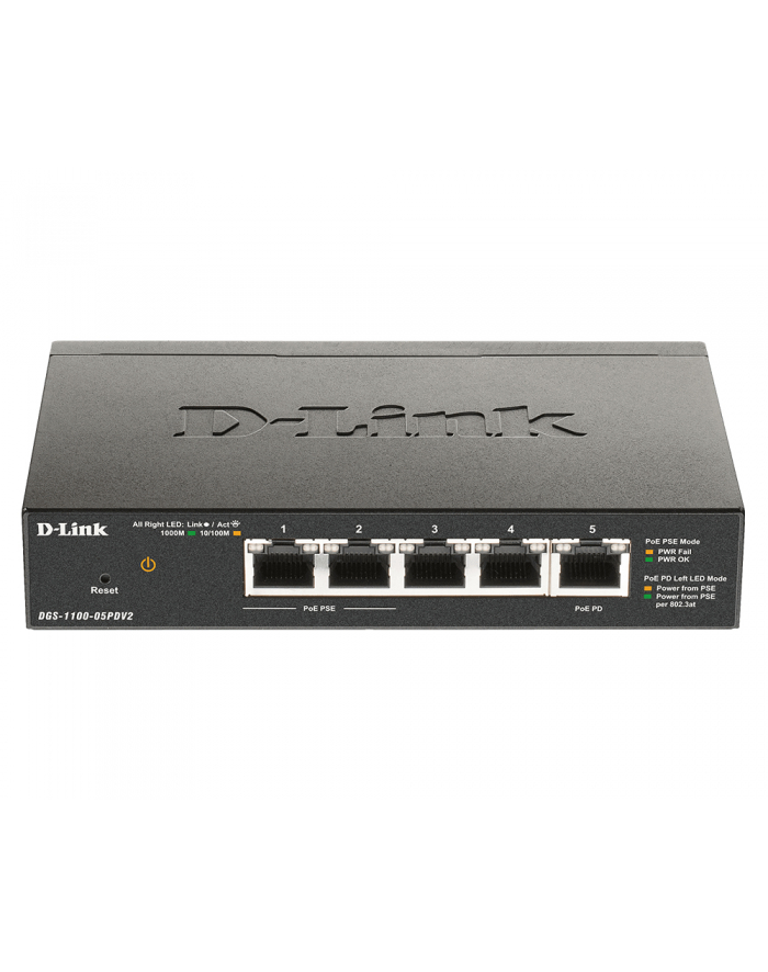 D-Link DGS-1100-05PDV2  5-Port Gigabit PoE Smart Ma główny