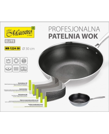 Patelnia / Wok MAESTRO MR-1224-28 30 cm nr 1