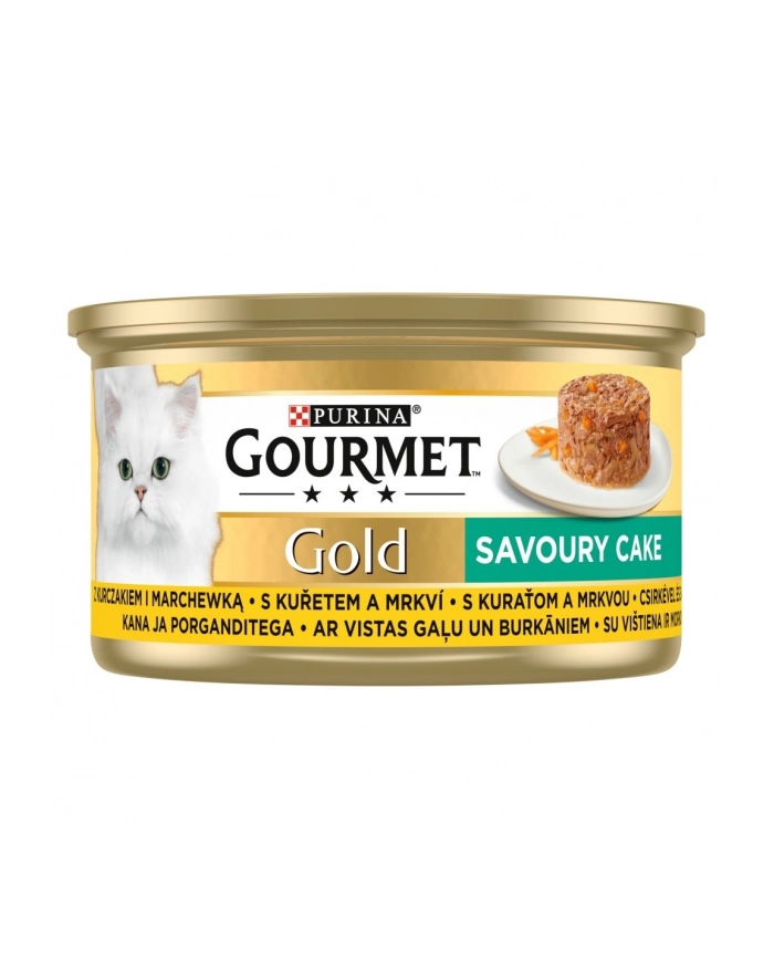 purina nestle GOURMET GOLD - Savoury Cake z Kurczakiem i marchewką 85g główny