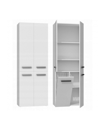 top e shop SŁUPEK ŁAZIENKOWY NEL BIAŁY 1 KOSZ DRZWI DŁUGIE KPL nr 2