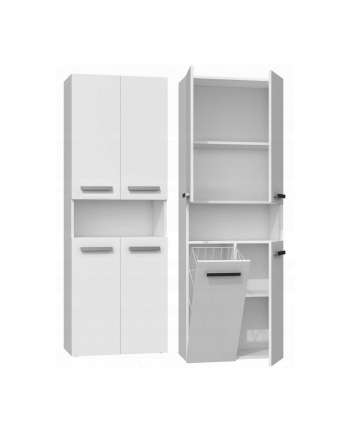 top e shop SŁUPEK ŁAZIENKOWY NEL BIAŁY 1 KOSZ DRZWI KRÓTKIE KP nr 1