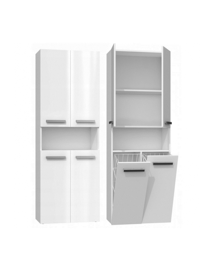 top e shop SŁUPEK ŁAZIENKOWY NEL BIAŁY POŁ 2 KOSZE DRZWI K KPL główny