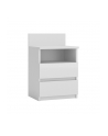 top e shop M1 MALWA STOLIK NOCNY 2 SZUFLADY 1 PÓŁKA BIAŁY - nr 7
