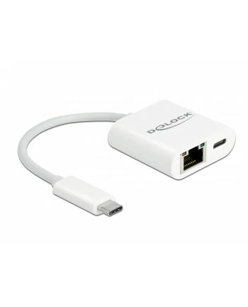 DeLOCK USB-C adapter> Gigabit LAN + PW - LAN 10/100/1000 Mbps with Power Delivery