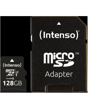 Intenso UHS-I Professional 128 GB microSDXC, memory card (black, Class 10) nr 1