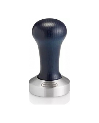 DeLonghi coffee tamper DLSC058, press (dark blue / stainless steel, for portafilter espresso machines)