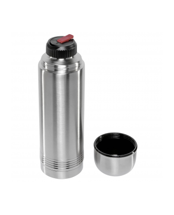 Emsa Senator vacuum flask 1 liter, thermos bottle (stainless steel) nr 1