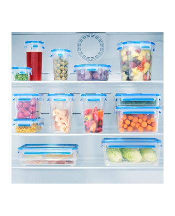 Emsa Clip ' Close food storage container (transparent / blue, 2.3 liters, large format)