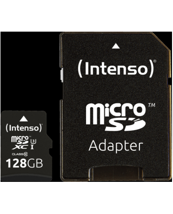 Intenso UHS-I Professional 128 GB microSDXC, memory card (black, Class 10)