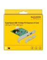 DeLOCK PCIe x4> 1x external SuperSpeed USB (USB 3.2 Gen 2) with PD function - nr 11