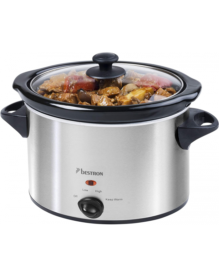 Bestron Slow Cooker ASC350, multi-cooker (stainless steel / black) główny