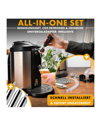 Clatronic beer dispenser BZ 3740 silver / black - for 5L kegs nr 2