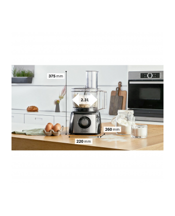 Bosch MultiTalent 3 Plus MCM3PM386, food processor (black / brushed stainless steel)