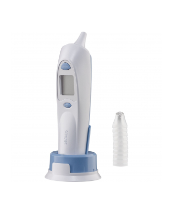 Sanitas ear thermometer SFT 53, clinical thermometer (white / blue)