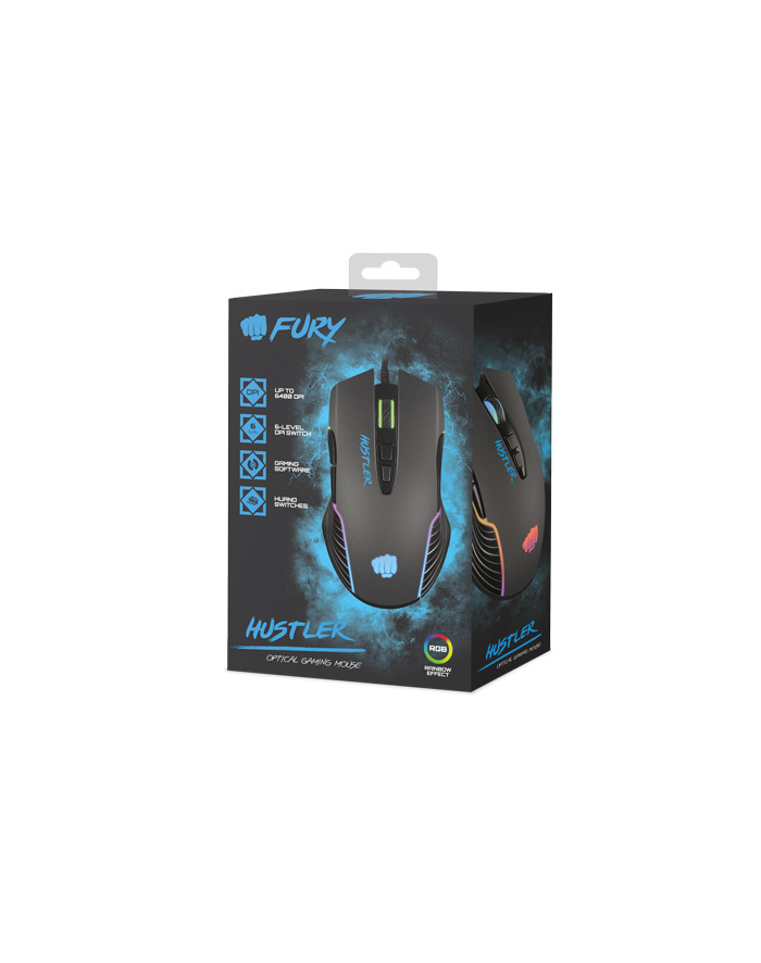 natec Mysz Fury Hustler 6400 DPI RGB główny