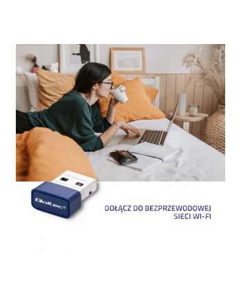 qoltec Bezprzewodowy mini adapter Wi-Fi | BT 4.0 USB | standard N