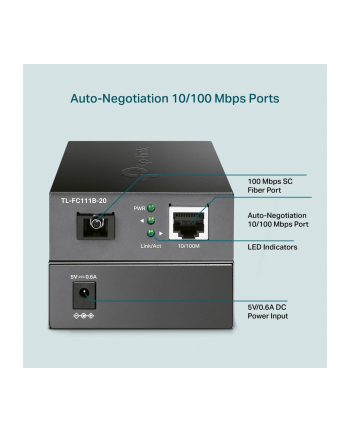 tp-link FC111B-20 Media Konwerter 10/100 WDM nr 1
