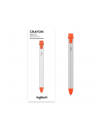 Logitech Crayon, stylus (silver / orange, for all iPads released from 2018)