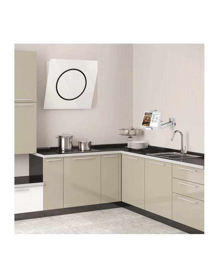 Barkan 7'' - 12'' Full Motion Wall & Cabinet Mount for Tablet T54 White główny