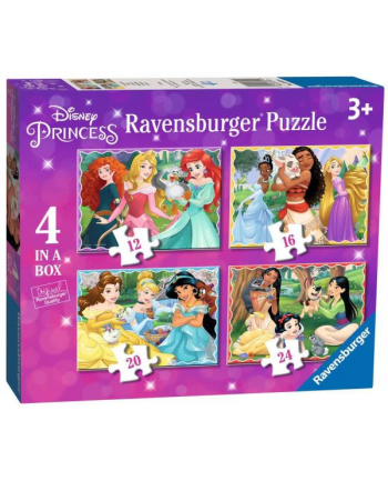 Puzzle 4w1 Disney Princess (12/16/20/24el) 030798 RAVENSBURGER