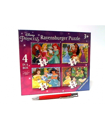 Puzzle 4w1 Disney Princess (12/16/20/24el) 030798 RAVENSBURGER