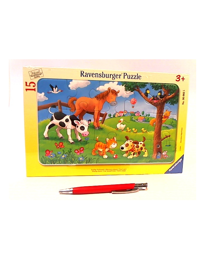 Puzzle 15el ramkowe Miłośnicy słodkich zwierząt  060665 RAVENSBURGER główny