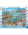 Puzzle 24el ramkowe Dzień w porcie 061525 RAVENSBURGER - nr 1