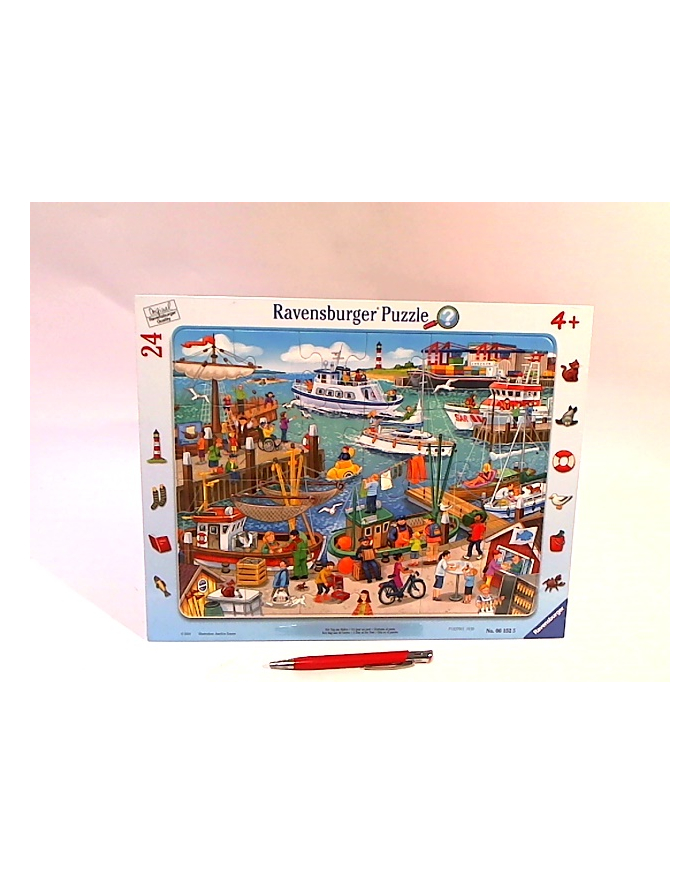 Puzzle 24el ramkowe Dzień w porcie 061525 RAVENSBURGER główny