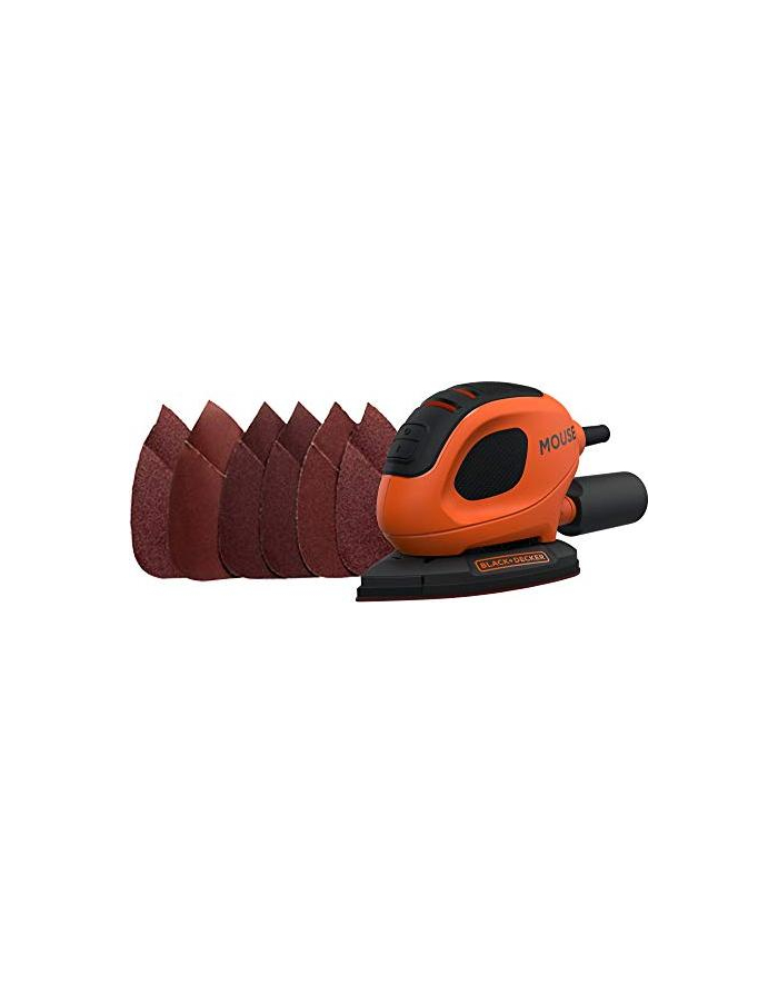 black+decker BLACK + DECKER compact mouse BEW230-QS, delta sander (orange / black, 55 watt) główny